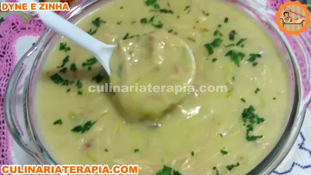 10 Sopa Creme de Batata com Frango e Alho Poro