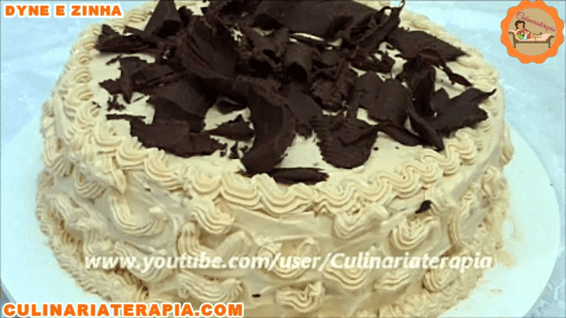 Torta Creme de Doce de Leite com Chocolate