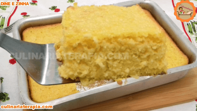 Bolo Cremoso de Fubá com Milho