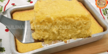 Bolo Cremoso de Fubá com Milho
