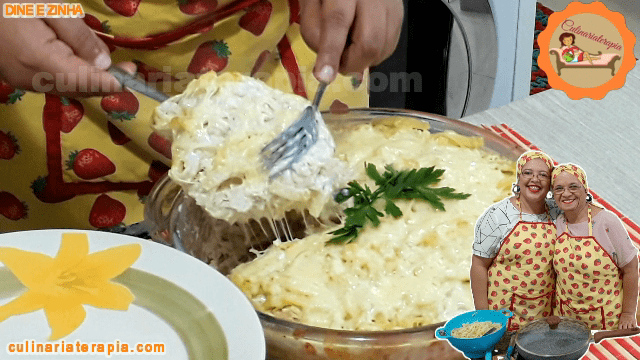 Macarrão com Frango ao Molho Branco