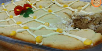 Torta de Massa de Batata com Frango