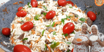 Arroz Com Carne Almoço Completo