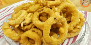 Anéis de Cebola Empanados Super Temperados