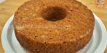 Bolo de Banana Sem Leite Sem Ovos e Sem Manteiga