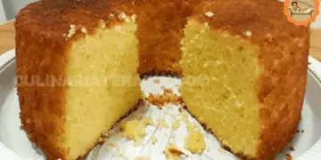 Bolo Fofinho de Laranja Sem trigo e Sem Leite