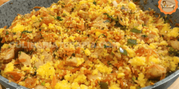 Farofa Saborosa de Cuscuz com Frango