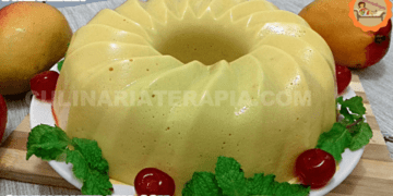 Pudim de Manga sem Forno