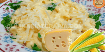 Macarrão Cremoso com Queijo e Milho
