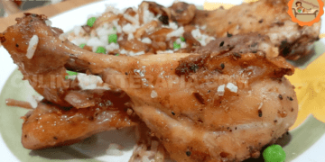 Coxas de Frango Assadas na Manteiga e Azeite