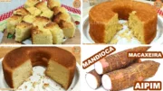 3 Receitas para Fazer Bolo de Mandioca