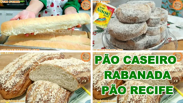 Pão Caseiro Super Macio, Rabanada de Leite Ninho, Receita Fácil de Pão Recife