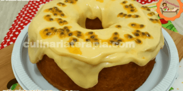 Bolo Caseiro Natural de Maracujá