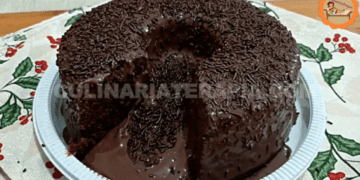 Bolo de Cenoura Vulcão de Brigadeiro