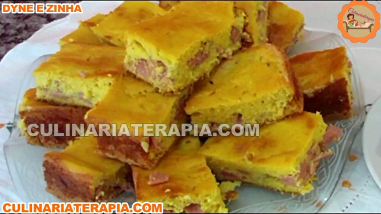 Tortinha Cremosa de Milho com Presunto