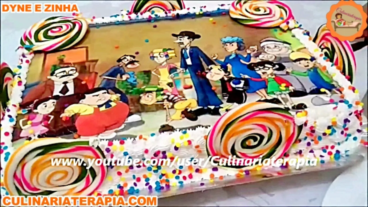 Bolo de Chocolate Turma do Chaves