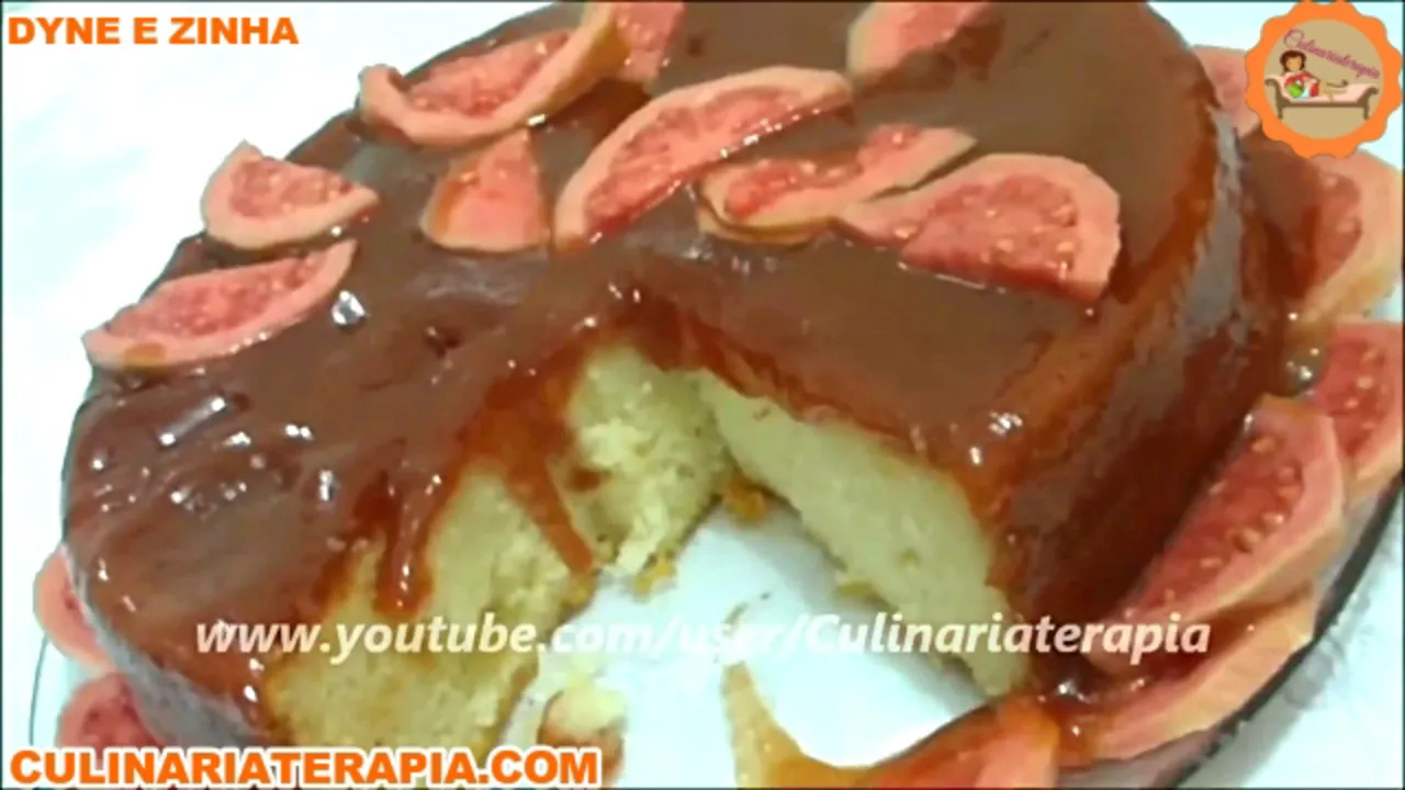 Bolo de Ricota com Calda de Goiabada