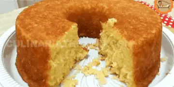 Bolo Fofinho de Macaxeira ou Mandioca