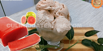 Sorvete Caseiro Cremoso de Goiabada