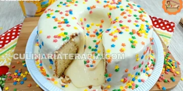 Bolo Vulcão de Leite Ninho