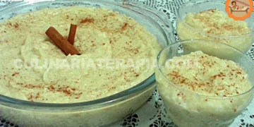 Arroz Doce Cremoso com Açúcar Mascavo