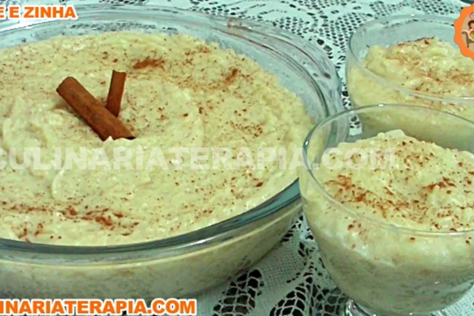 Arroz Doce Cremoso com Açúcar Mascavo