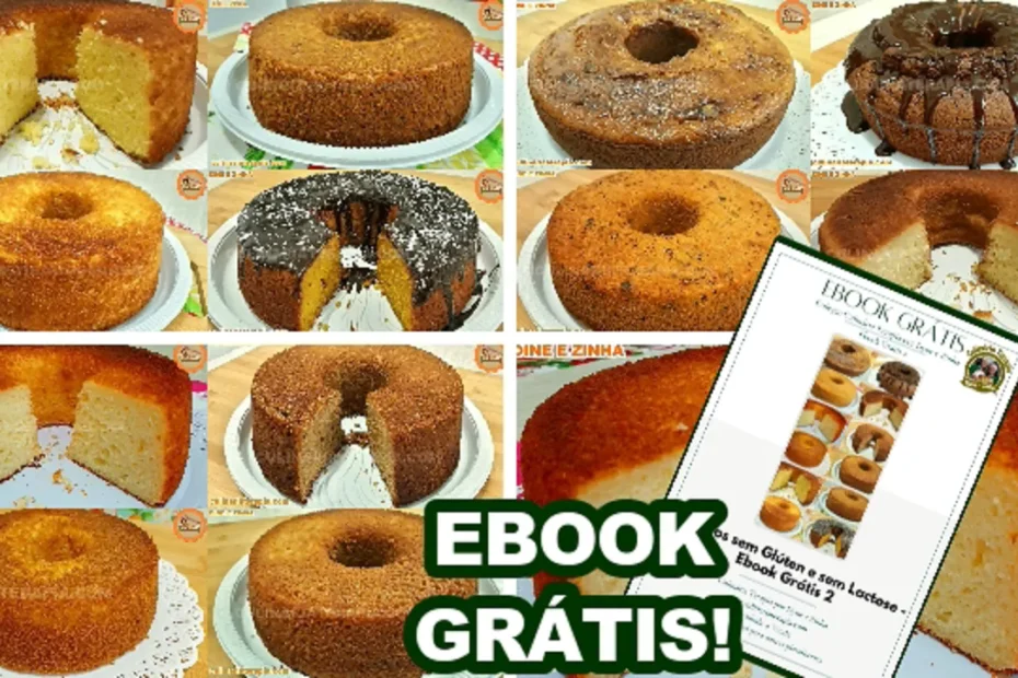 12 Bolos sem Glúten e Sem Lactose Ebook Grátis 2