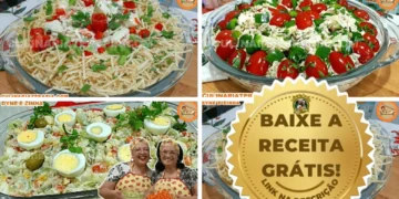 Salpicão de Frango e Saladas de Batata e de Maionese