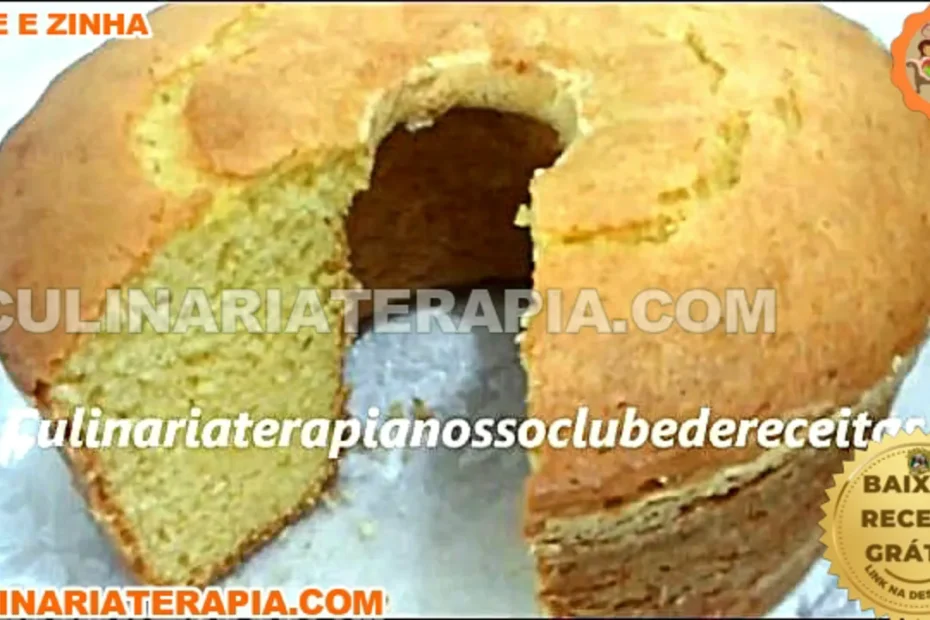 Bolo de Laranja com Casca e Tudo Super Fofinho