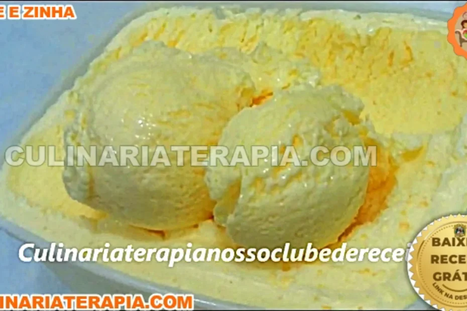 Com 3 Ingredientes Faça 3 Litros de Sorvete Cremoso Fácil