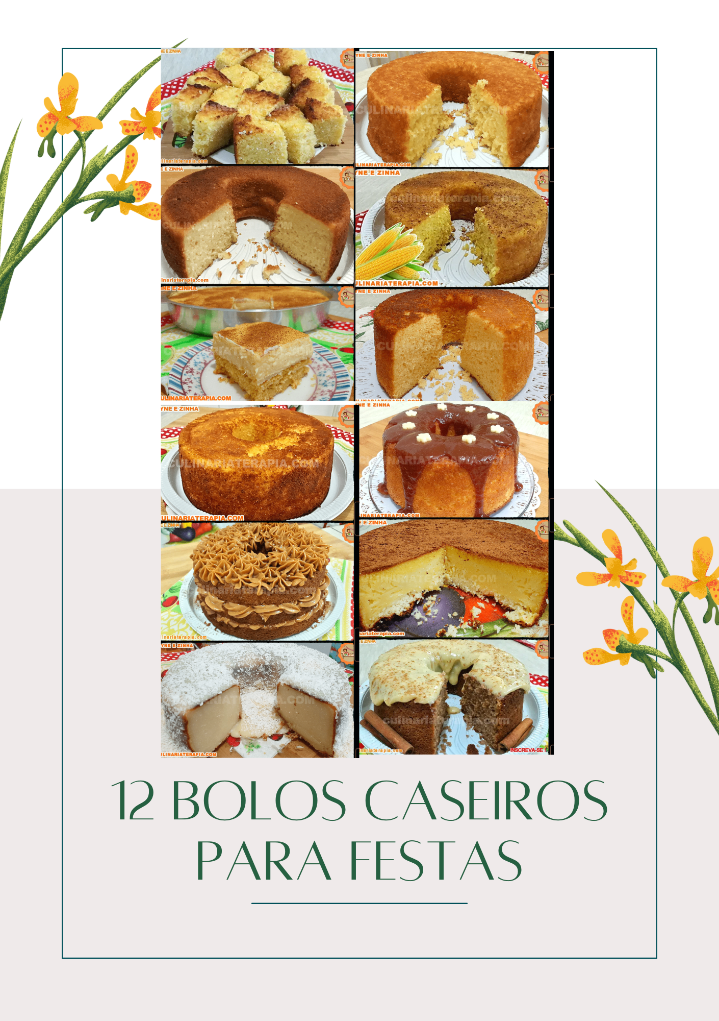 12 Bolos Caseiros para Festas Típicas Apostila