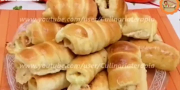 Enroladinho Assado de Queijo e Presunto