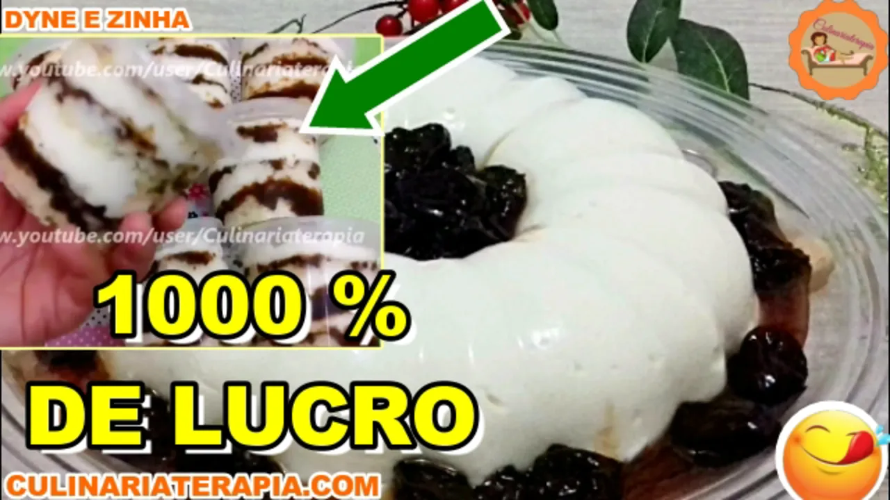 Bolo no Pote de Manjar de Coco com Ameixa