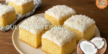 Bolo Toalha Felpuda Molhadinho com Cobertura de Coco