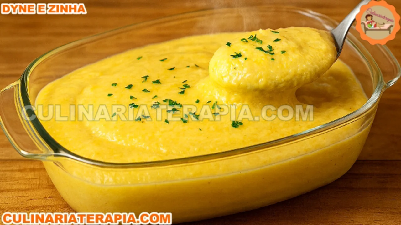 Polenta Cremosa com Farinha Kipolenta
