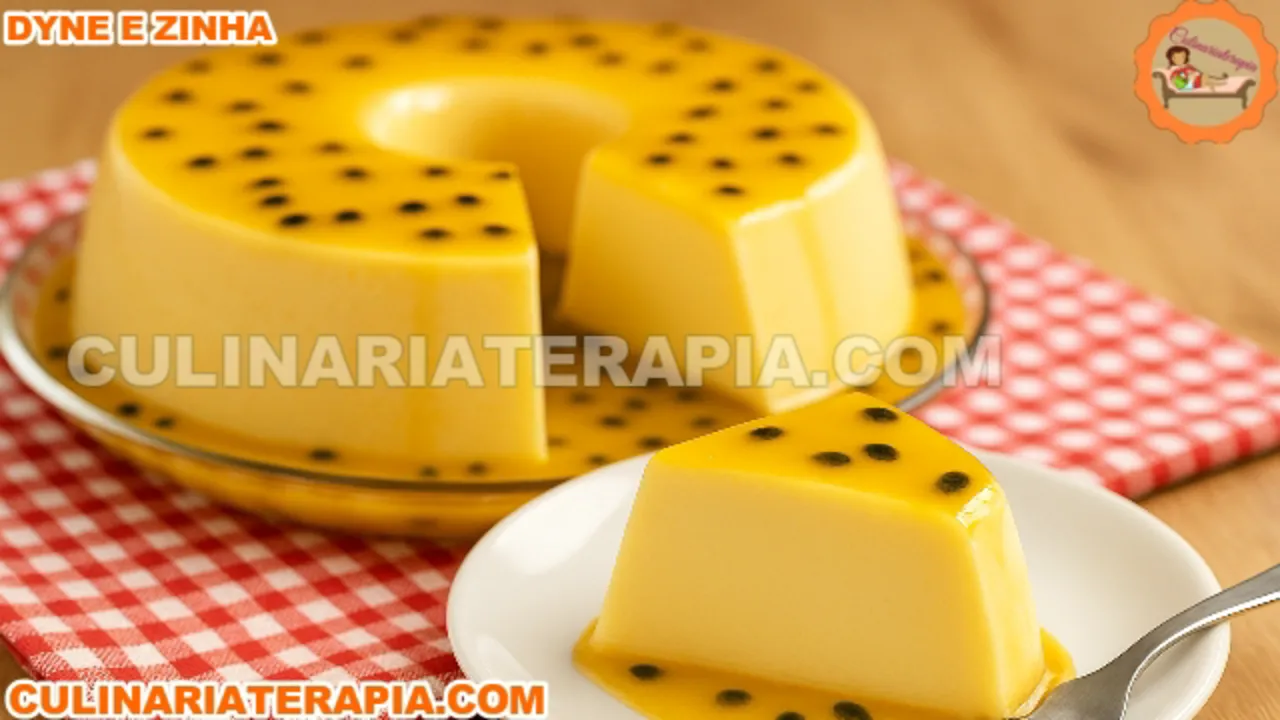 Pudim Gelado de Geladeira de Maracujá