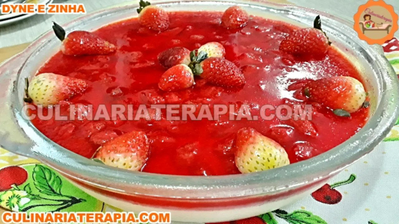 Sobremesa Gelada Morango do Amor Cremoso