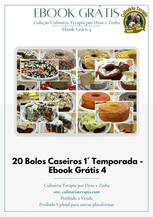 20 Bolos Caseiros mais Vendidos 1ª Temporada Ebook Grátis 4 20 Bolos Caseiros mais Vendidos 1ª Temporada Ebook Grátis 4