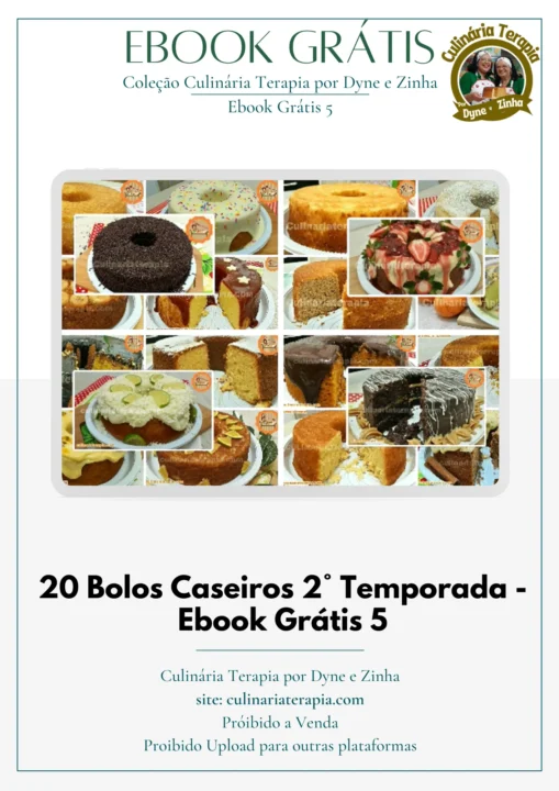 20 Bolos Caseiros mais Vendidos 2ª Temporada Ebook Grátis 5 20 Bolos Caseiros mais Vendidos 2ª Temporada Ebook Grátis 5