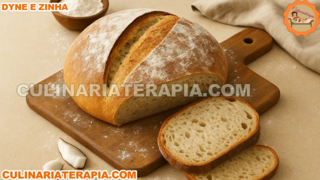 Pão Rústico Sem Lactose (Estilo Italiano)