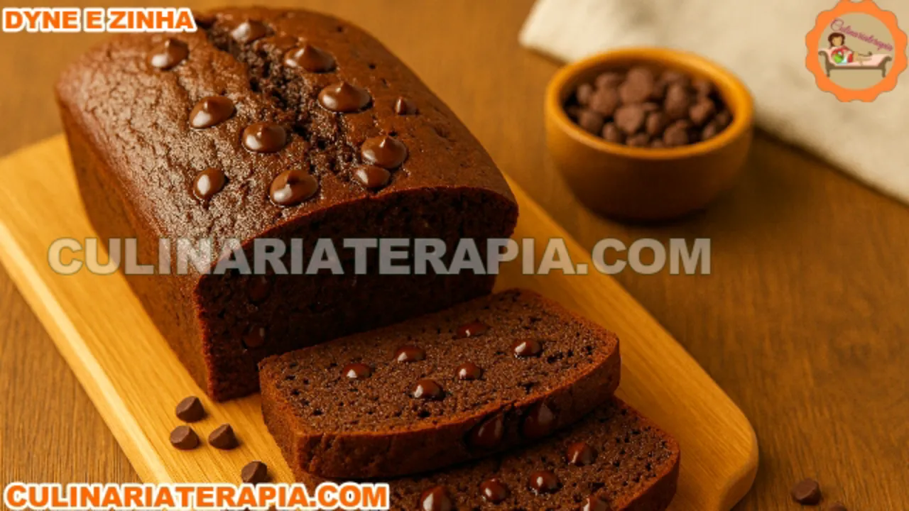 Pão de Cacau com Gotas de Chocolate (sem Leite)