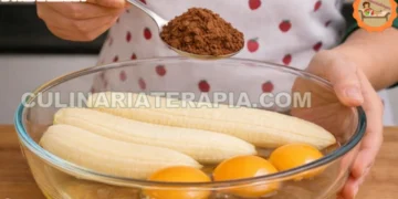 Sobremesa de Banana de 3 ingredientes sem Açúcar e sem Trigo