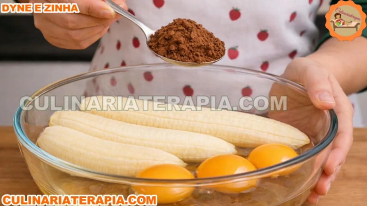 Sobremesa de Banana de 3 ingredientes sem Açúcar e sem Trigo