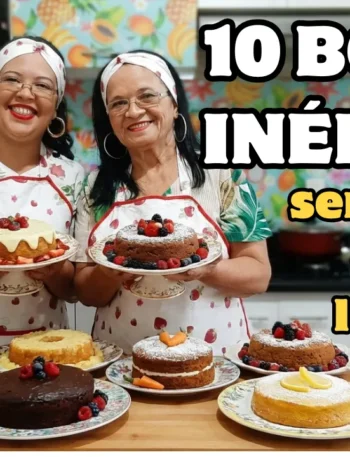 10 BOLOS NATURAIS SEM GLÚTEN E SEM LACTOSE