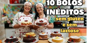 10 BOLOS NATURAIS SEM GLÚTEN E SEM LACTOSE