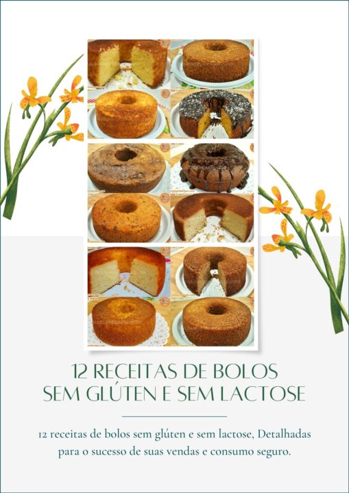 Apostila 12 Receitas de Bolos Sem Glúten e Sem Lactose