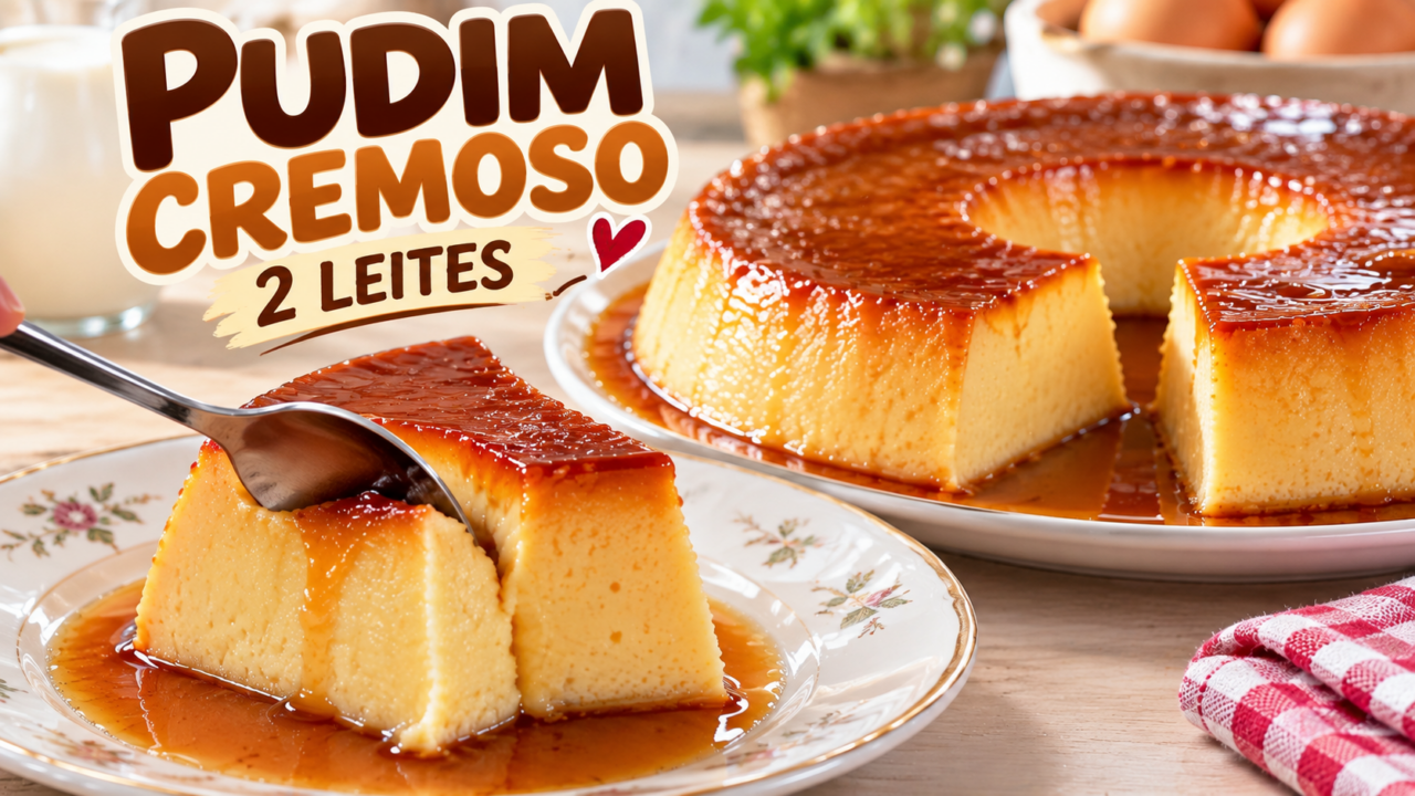 Pudim Cremoso 2 Leites