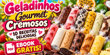 10 Geladinhos Gourmet Cremosos: Ebook Grátis de Receitas
